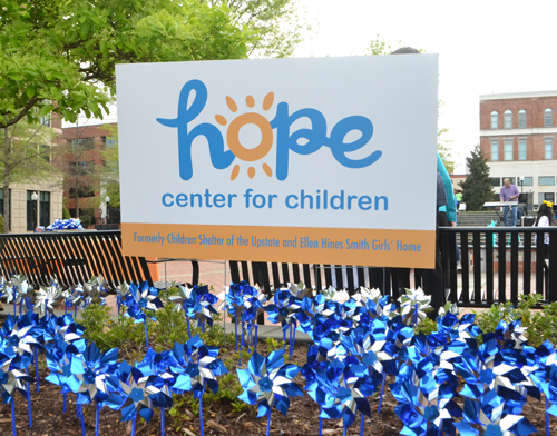 hope center pinwheel garden
