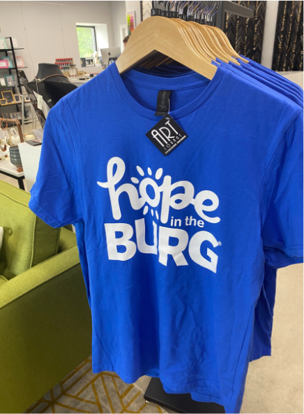 Hope in the Burg shirts now available