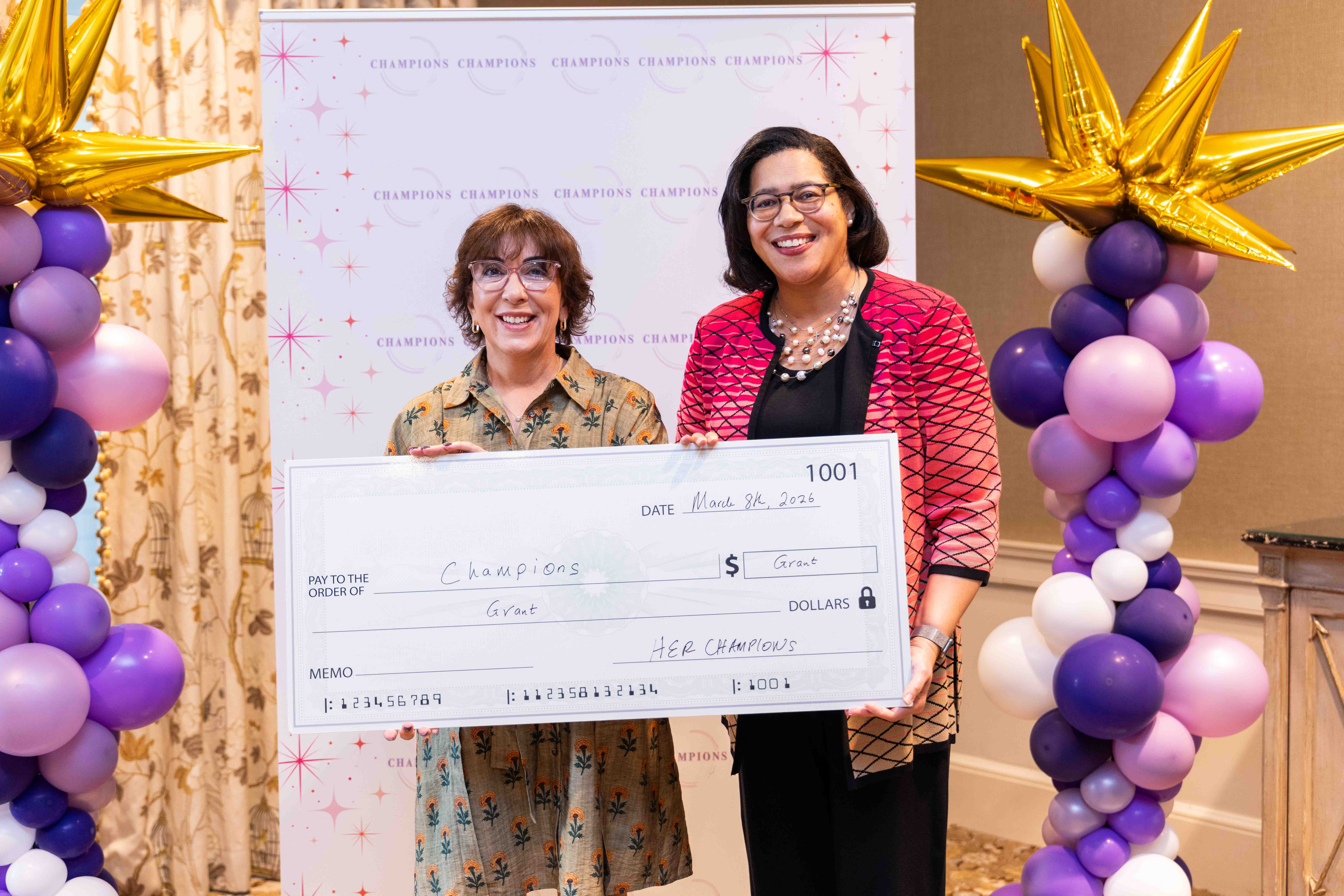 HCFC receives Community Impact Award at the Be HER Champion “Here is to Us” Women’s Day Celebration