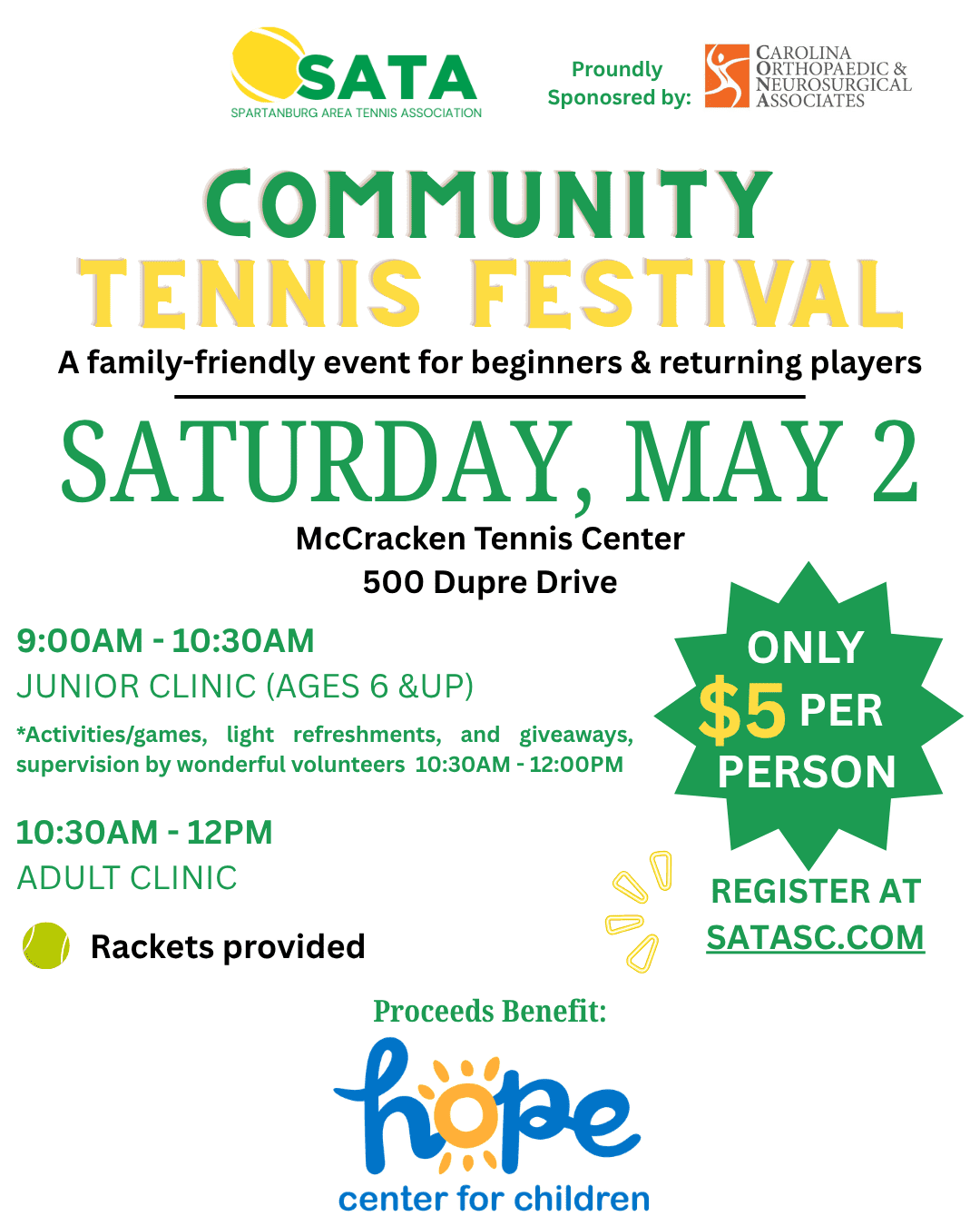 SATA Community Tennis Festival