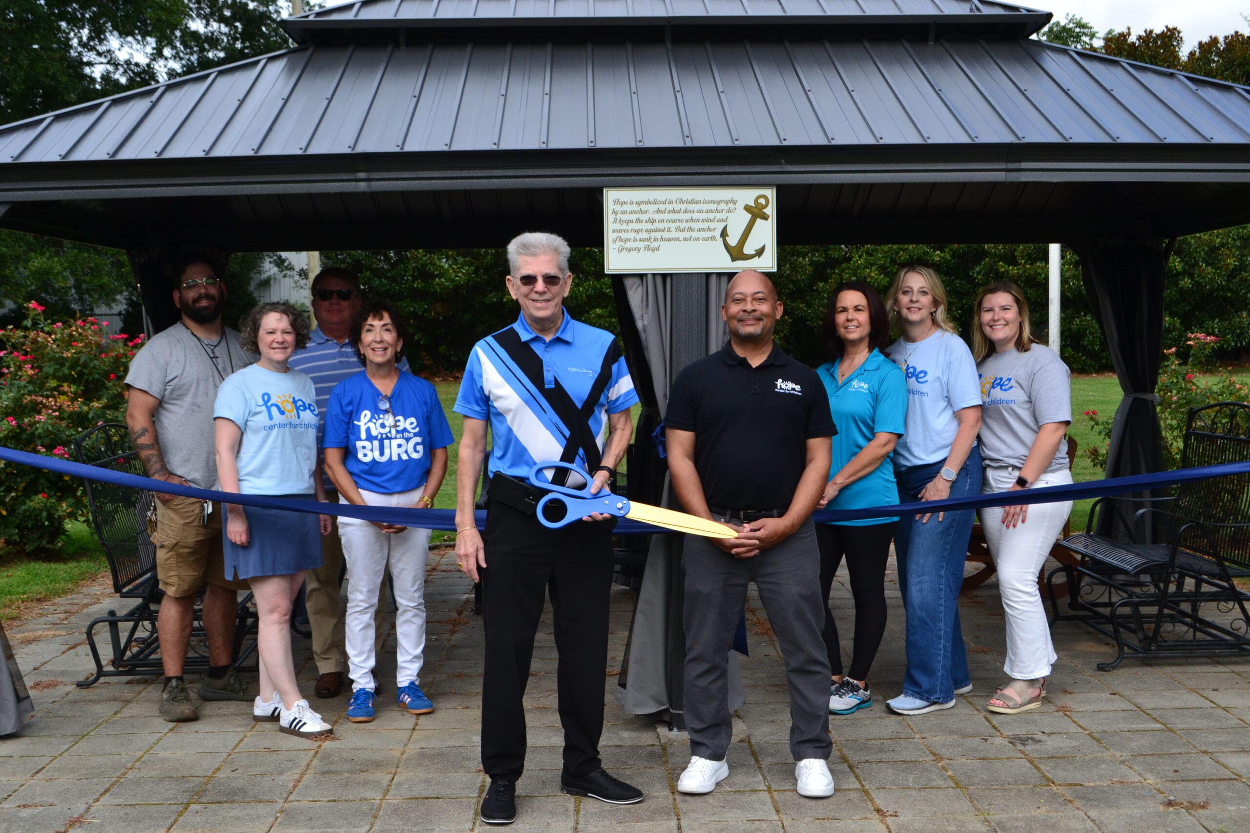 Ribbon Cutting for Anchor House Gazebo